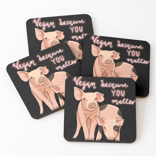 Item preview, Vegan because animals matter designed and sold by LiloLunaArt.