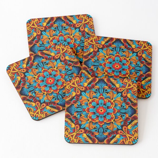 Item preview, Bright Latin Pattern Digital Painting designed and sold by CodeAndColors.