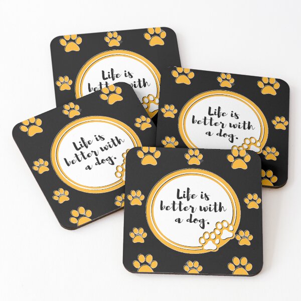 Item preview, Life is. better with a dog designed and sold by Abeer’s Art.