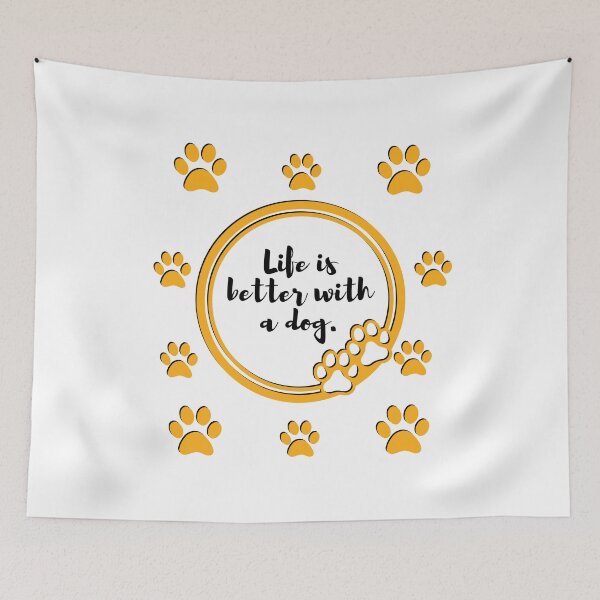 Item preview, Life is. better with a dog designed and sold by Abeer’s Art.