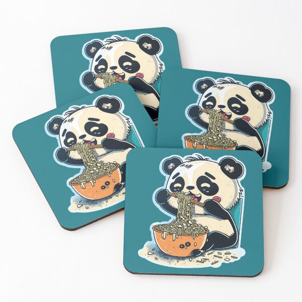 Item preview, panda eating noodles designed and sold by Charkasi.