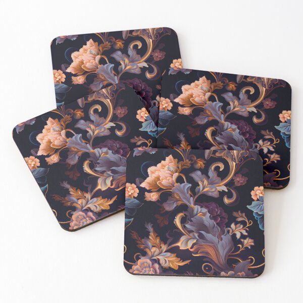 Item preview, Fine Dreamy Elegant Maximalist Pattern Digital Painting designed and sold by CodeAndColors.
