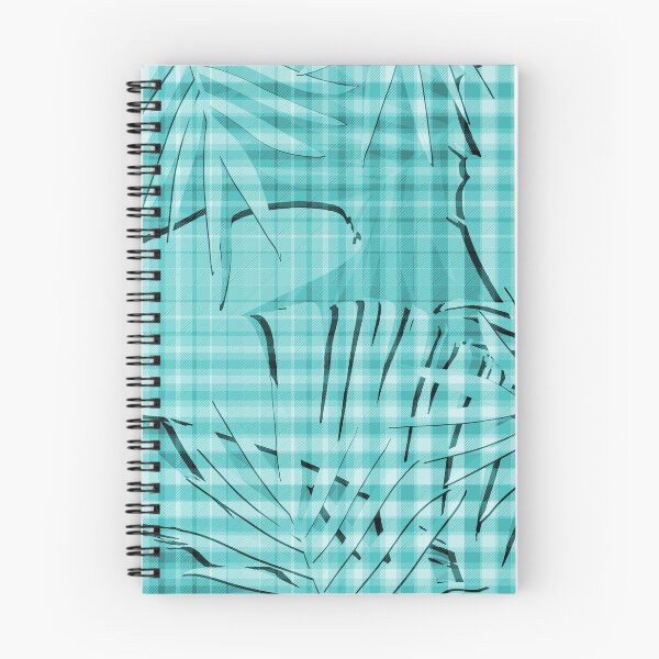 Item preview, Turquoise Tropical Leaves Plaid Design designed and sold by oursunnycdays.