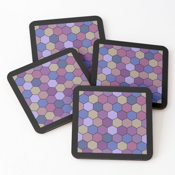Item preview, Honeycomb Tiling Argyle Collection on Black Repeat 5748 designed and sold by Art in My Loft.