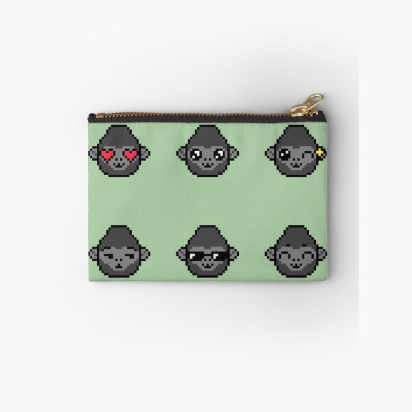 Item preview, Cute Gorilla Emoji Set (Funny Animal Character Emoticons) designed and sold by Pixe11y.