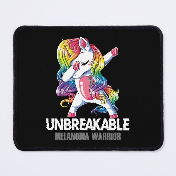 Item preview, Melanoma Awareness - Unicorn Melanoma Warrior Ribbon UNBREAKABLE designed and sold by Fernandezf.
