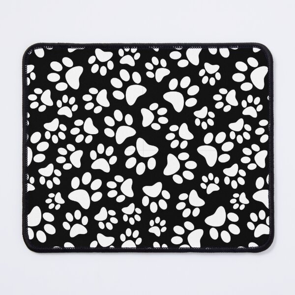 Item preview, Black Paw Print Pattern designed and sold by Julie Erin Designs.