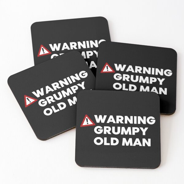 Item preview, Warning Grumpy Old Man. Funny Old Man Saying. Great For Grumpy Dads. White designed and sold by That Cheeky Tee.