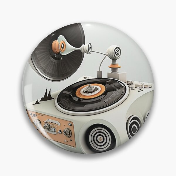 Item preview, Very weird vintage looking turntable designed and sold by mrlongfield.