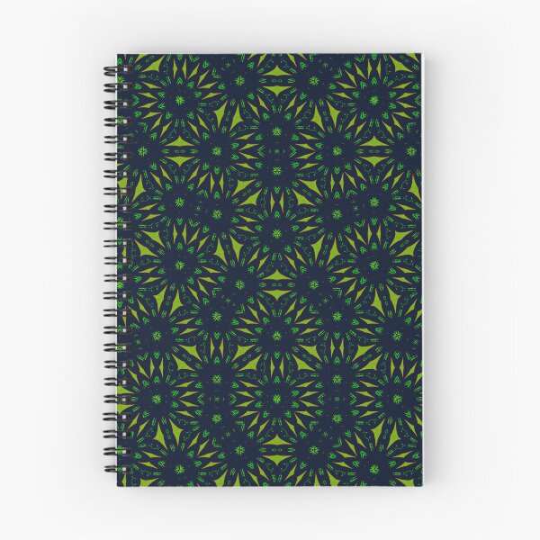 Item preview, Vibrant Jasmine Green and Black Penrose Seamless Print   designed and sold by protegra.
