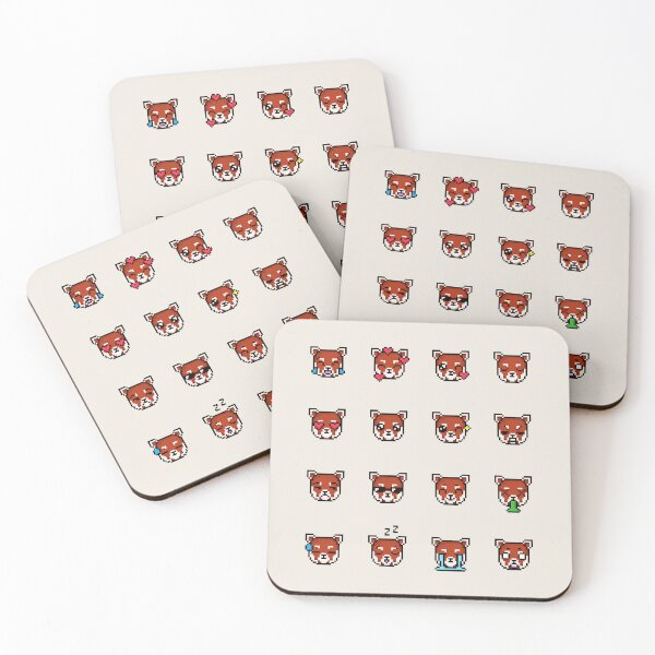 Item preview, Cute Red Panda Emoji Set (Funny Animal Character Emoticons) designed and sold by Pixe11y.