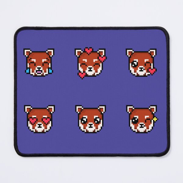 Item preview, Cute Red Panda Emoji Set (Funny Animal Character Emoticons) designed and sold by Pixe11y.