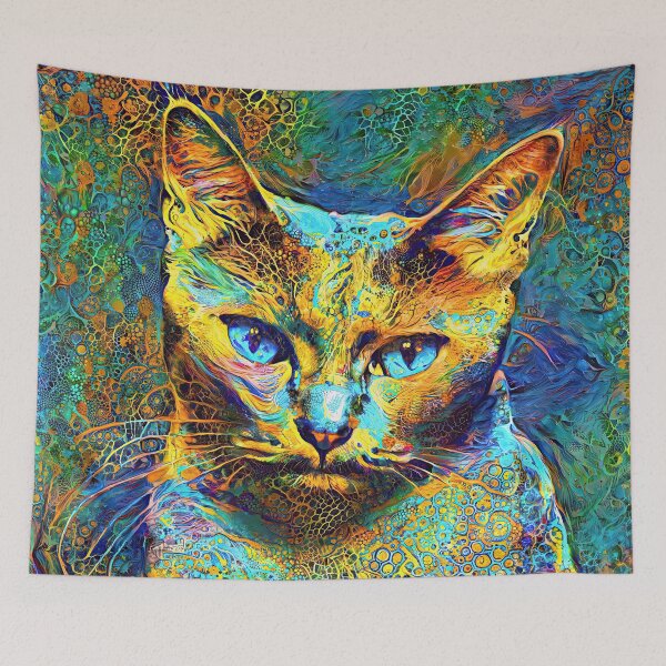 Item preview, Abstract Art | Deep Style abstraction | Cat designed and sold by blackhalt.