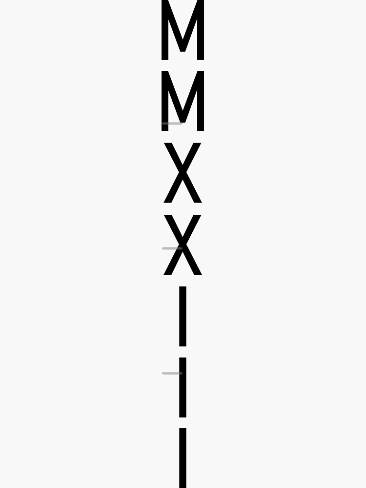 roman-numerals-mmxxii-2023-sticker-for-sale-by-saidox-redbubble