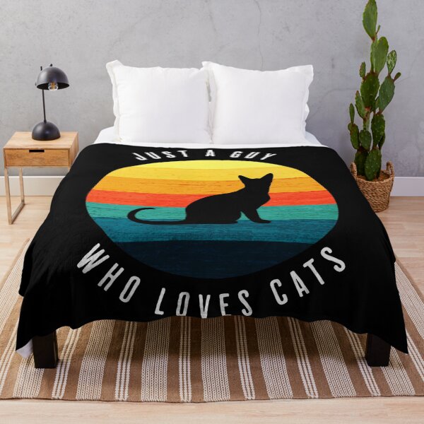 Item preview, Just a Guy Who Loves Cats Retro Vintage Gifts designed and sold by itsrturn.