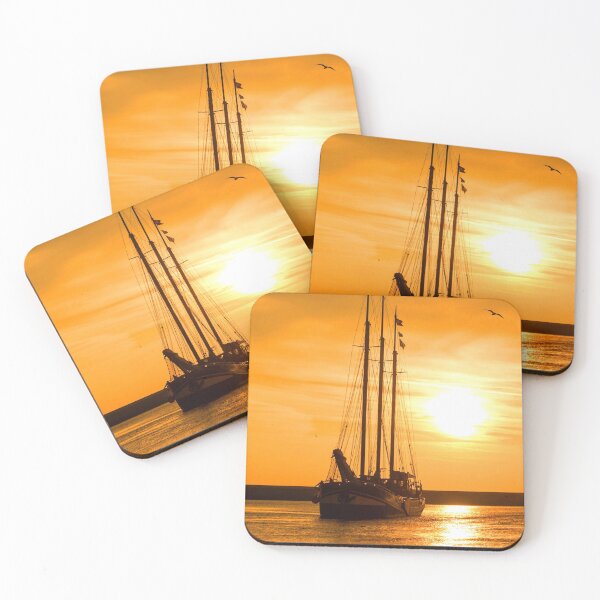 Item preview, MARITIME #31 - Three-masted Schooner at Sunrise/Sunset designed and sold by DEL-Productions.