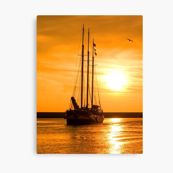 Item preview, MARITIME #31 - Three-masted Schooner at Sunrise/Sunset designed and sold by DEL-Productions.