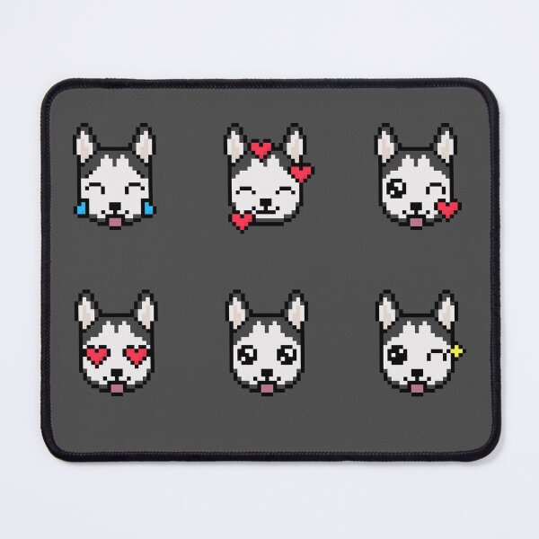 Item preview, Cute Husky Emoji Set (Funny Animal Character Emoticons) designed and sold by Pixe11y.