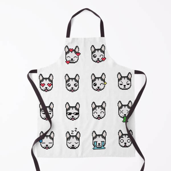 Item preview, Cute Husky Emoji Set (Funny Animal Character Emoticons) designed and sold by Pixe11y.