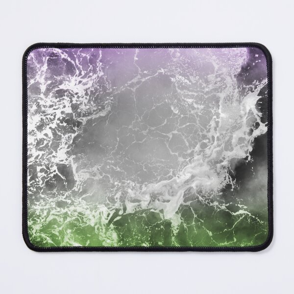 Item preview, Hidden Genderqueer flag Ocean Waves Subtle designed and sold by PlayfullyPride.