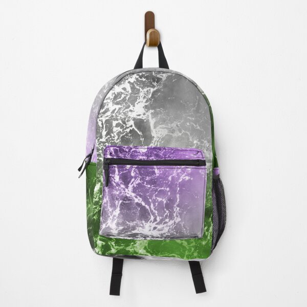 Item preview, Hidden Genderqueer flag Ocean Waves Subtle designed and sold by PlayfullyPride.