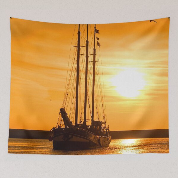 Item preview, MARITIME #31 - Three-masted Schooner at Sunrise/Sunset designed and sold by DEL-Productions.