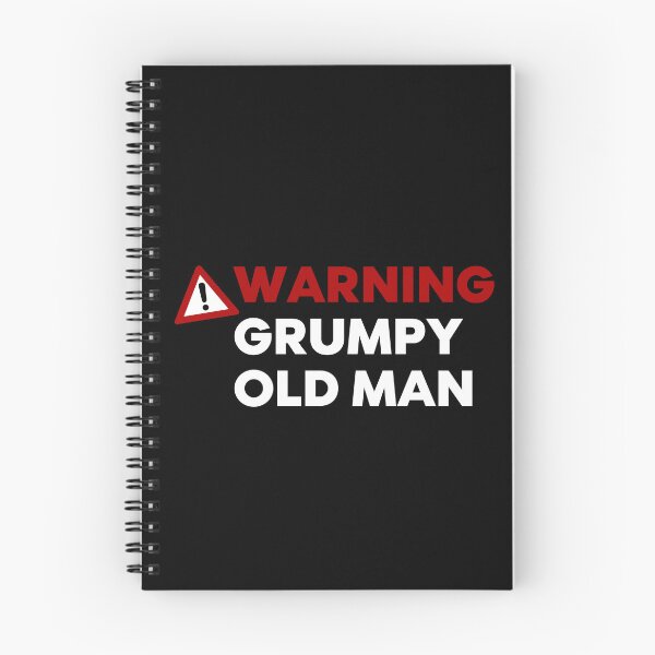 Item preview, Warning Grumpy Old Man. Funny Old Man Saying. Great For Grumpy Dads. White and Red designed and sold by That Cheeky Tee.
