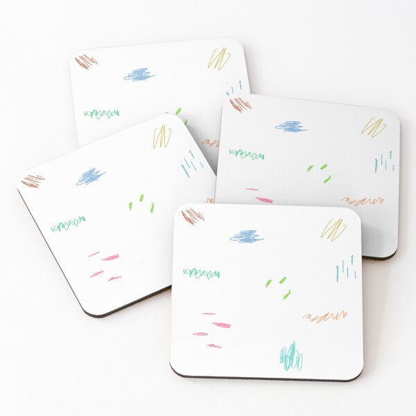 Item preview, Hand drawn Abstract Scribble Color Lines Colored Pencil Drawing Test Colorful Doodle Cute Sketch Scrawl Illustrations Minimal Geometric Art-White Background  designed and sold by DotLinePlane.