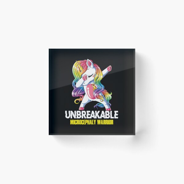 Item preview, Microcephaly Awareness - Unicorn Microcephaly Warrior Ribbon UNBREAKABLE designed and sold by Fernandezf.