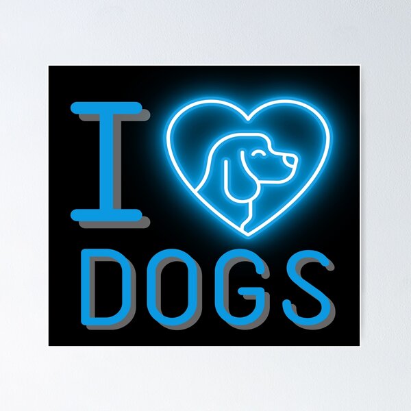 Item preview, I love dogs designed and sold by The-Blue-Feline.