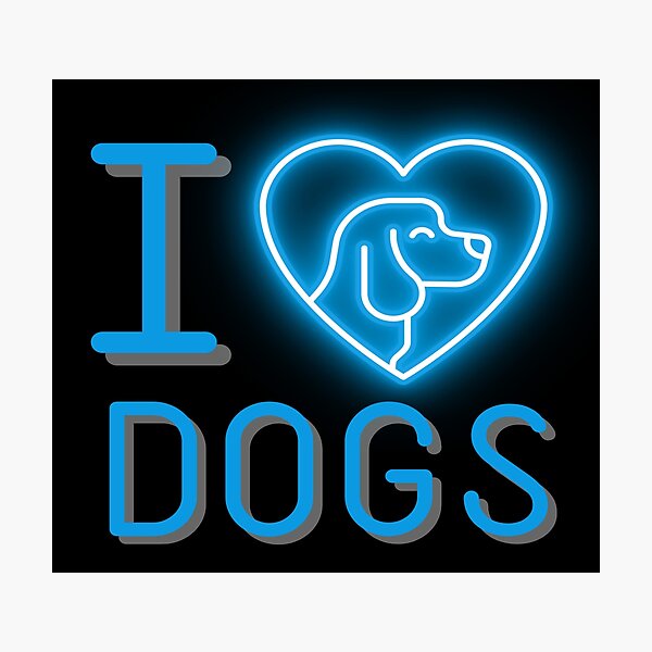 Item preview, I love dogs designed and sold by The-Blue-Feline.