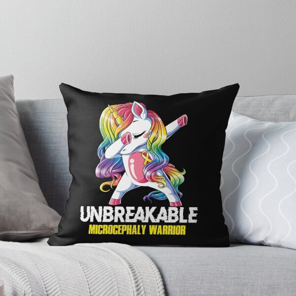 Item preview, Microcephaly Awareness - Unicorn Microcephaly Warrior Ribbon UNBREAKABLE designed and sold by Fernandezf.