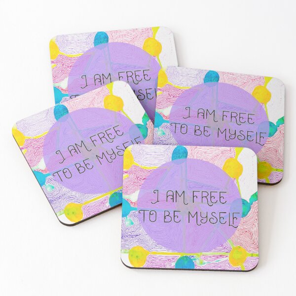 Item preview, I Am Free To Be Myself (abstract background) designed and sold by TatiDesigns222.
