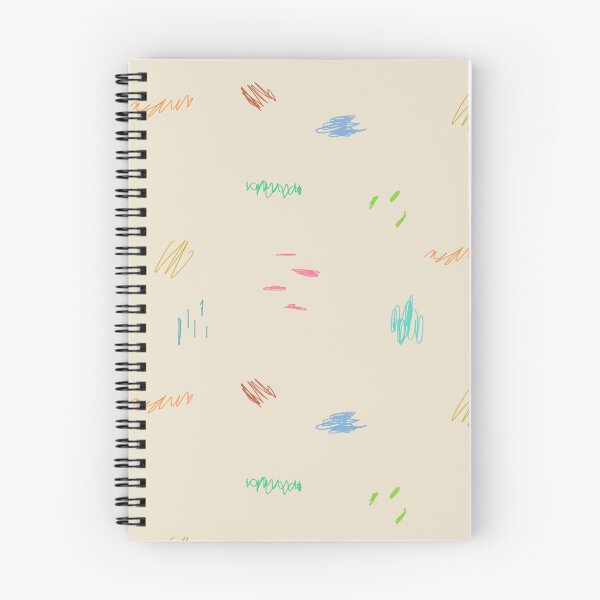 Item preview, Hand drawn Abstract Scribble Color Lines Colored Pencil Drawing Test Colorful Doodle Cute Sketch Scrawl Illustrations Simple Geometric Art-Cream Background  designed and sold by DotLinePlane.