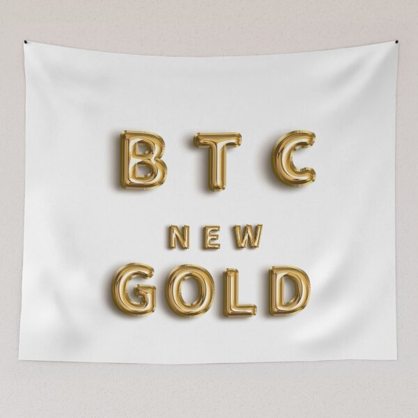 Aperçu de l'œuvre T-SHIRT BTC NOUVEL OR créée et vendue par Sulaiteen.