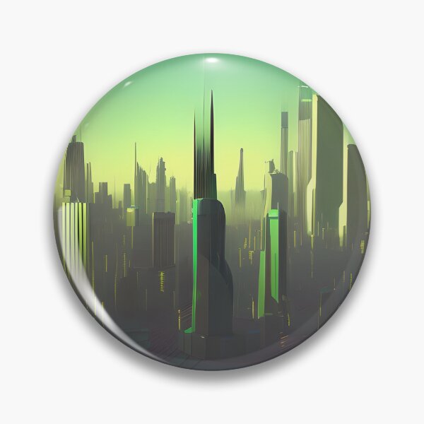Item preview, Green Fog City - Great Skyscraper designed and sold by Chubuter.