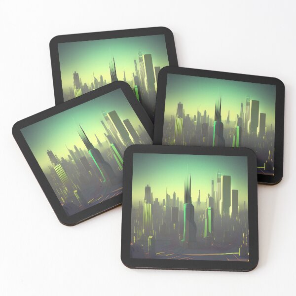 Item preview, Green Fog City - Great Skyscraper designed and sold by Chubuter.