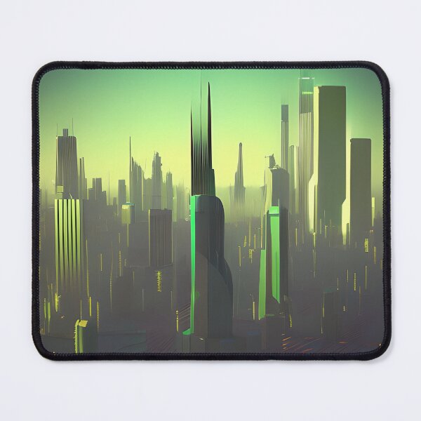 Item preview, Green Fog City - Great Skyscraper designed and sold by Chubuter.