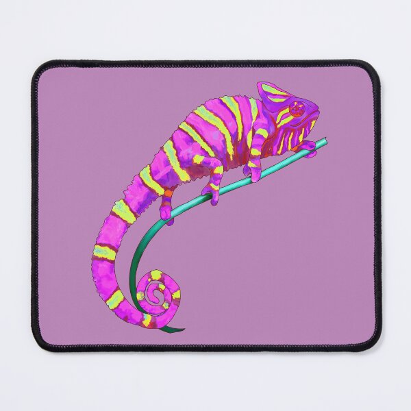 Item preview, Colorful Chameleon Love - Pink and Yellow Lizard designed and sold by LaRoach Digital Arts.