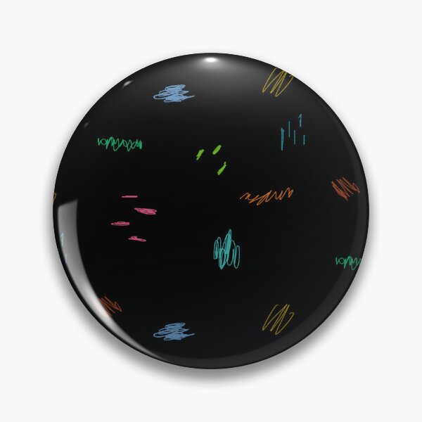 Item preview, Hand drawn Abstract Scribble Color Lines Colored Pencil Drawing Test Colorful Doodle Cute Sketch Scrawl Illustrations Simple Geometric Art-Black Background  designed and sold by DotLinePlane.