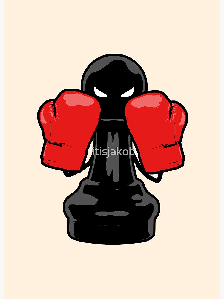 Chess boxing illustration Art Board Print by itisjakob