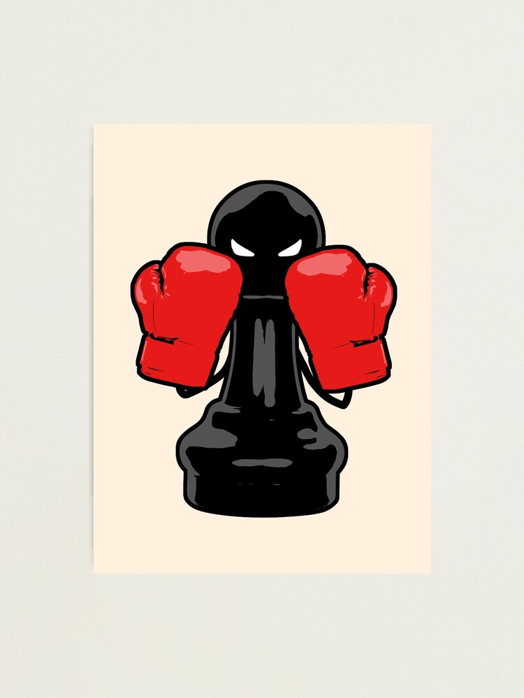 Chess boxing illustration Photographic Print by itisjakob