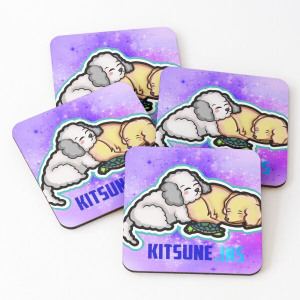 Item preview, illustration of puppies and turtle sleeping peacefully and happily designed and sold by kitsuneins.