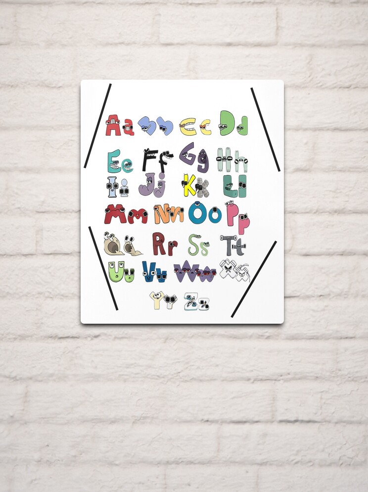 Alphabet Lore - Letters A-Z Metal Print for Sale by YupItsTrashe