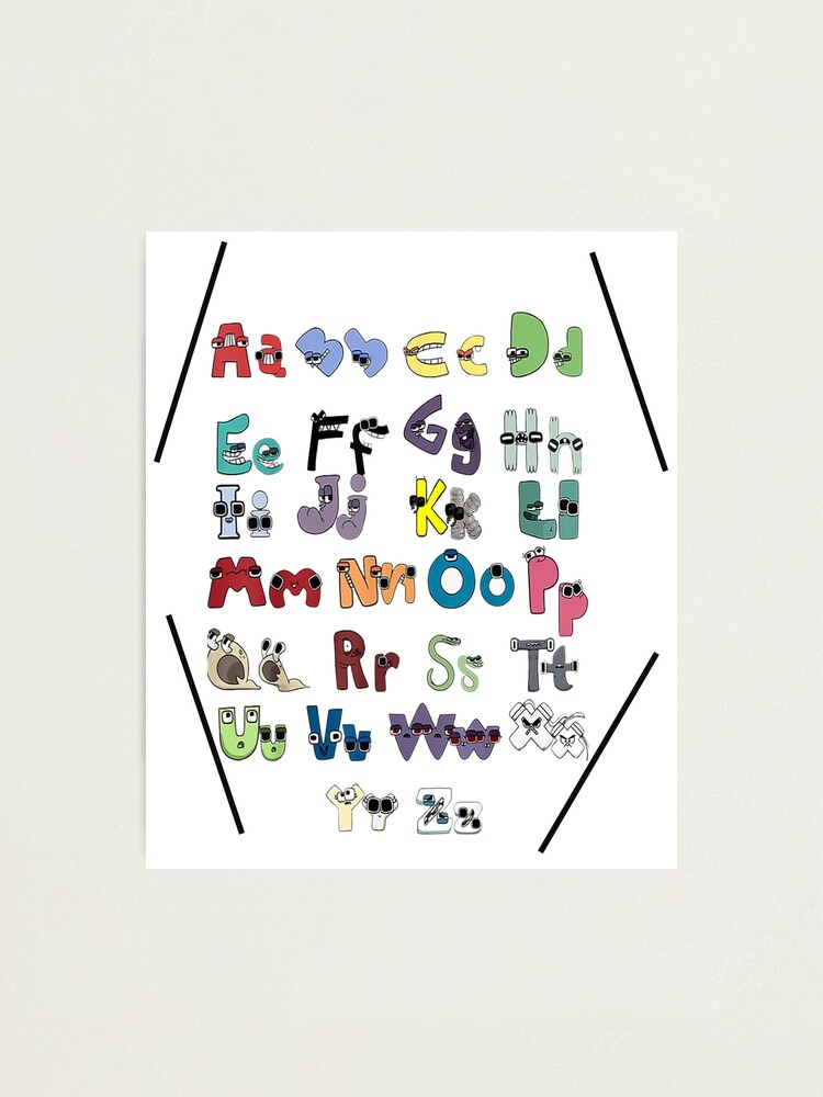 Alphabet Lore A-Z  Photographic Print for Sale by elnodi academy