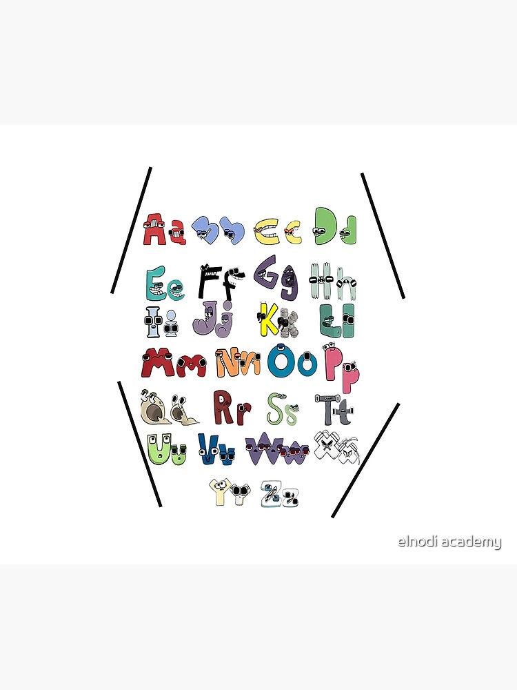 Alphabet Lore A Z Art Board Print for Sale by elnodi academy