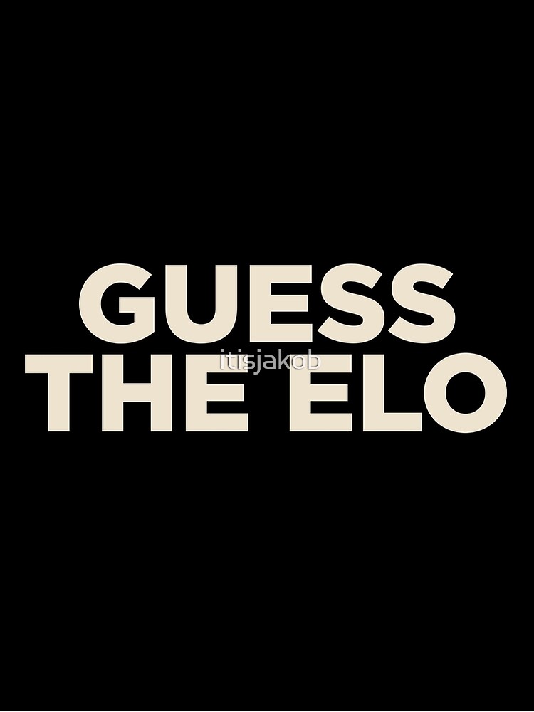 Guess The Elo Gothamchess format Poster by itisjakob