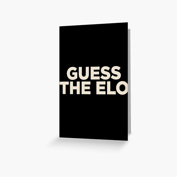 Guess The Elo Gothamchess format Greeting Card by itisjakob