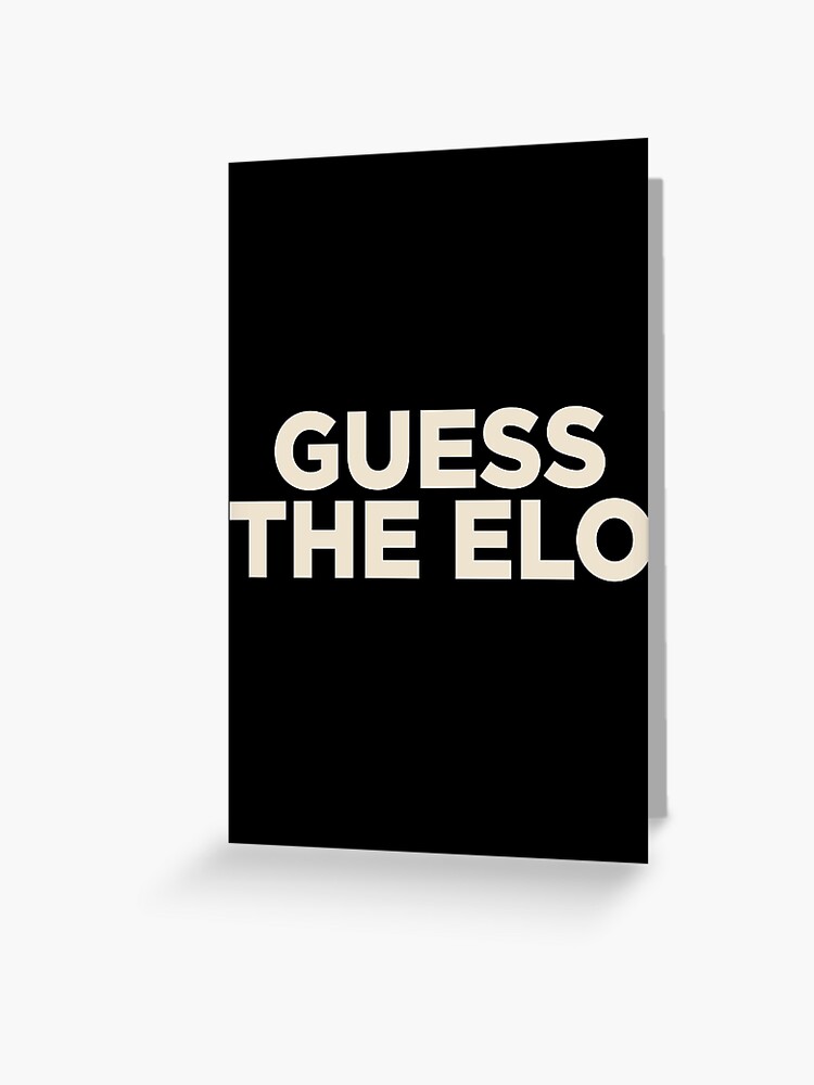 Guess The Elo Gothamchess format Poster by itisjakob