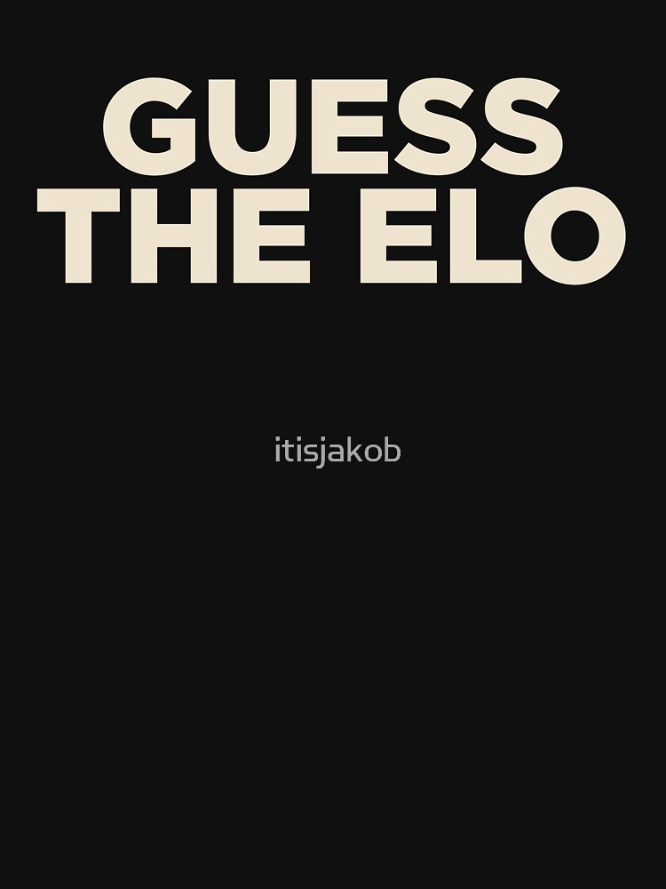 Guess The Elo Gothamchess format Poster by itisjakob